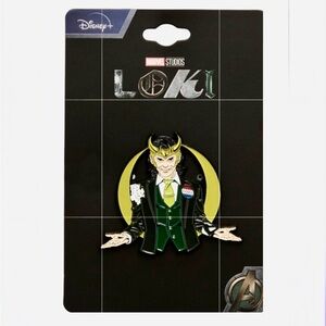 Marvel Loki Disney+ TVA Variant Enamel Pin – New on Card